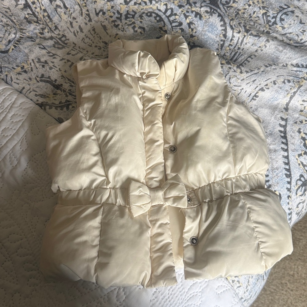 Baby Gap Cream Puffer Vest